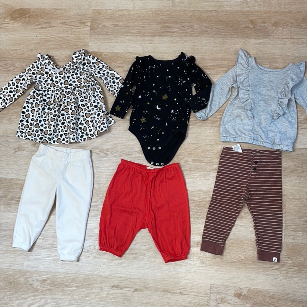 Peek, Easy Peasy, Garanimals, Cat & Jack 18-24m Tops & Bottoms Bundle